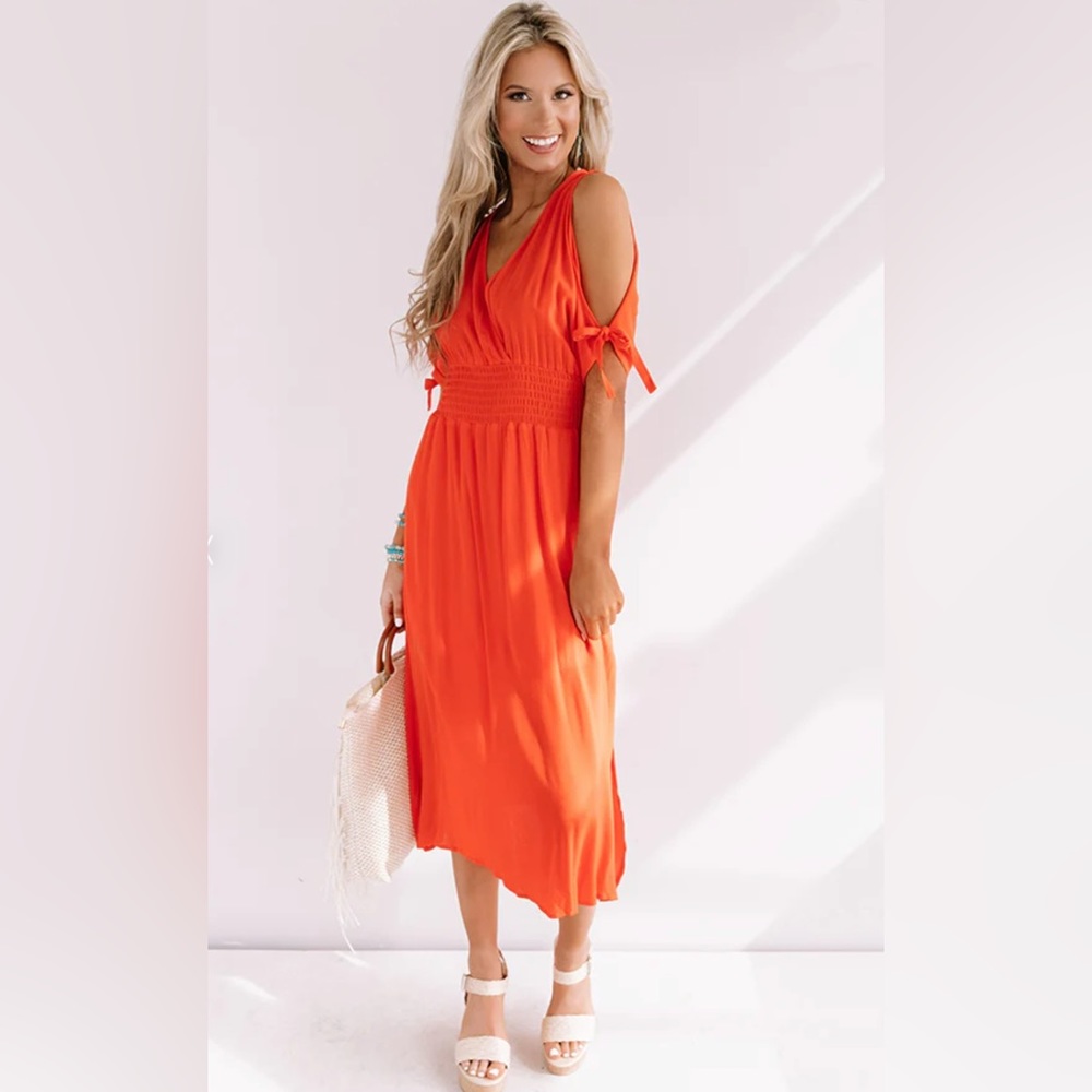 Impressions Maxi in Tangerine Size S